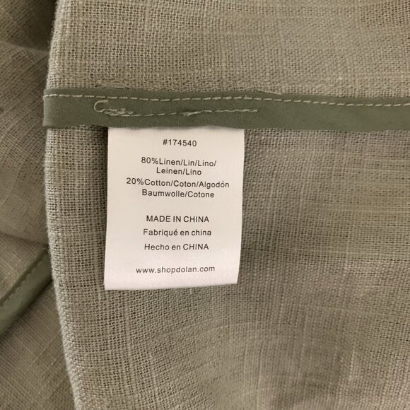 Dolan Left Coast Collection Sage Green Double Breasted Linen Blazer Small - Picture 5 of 5